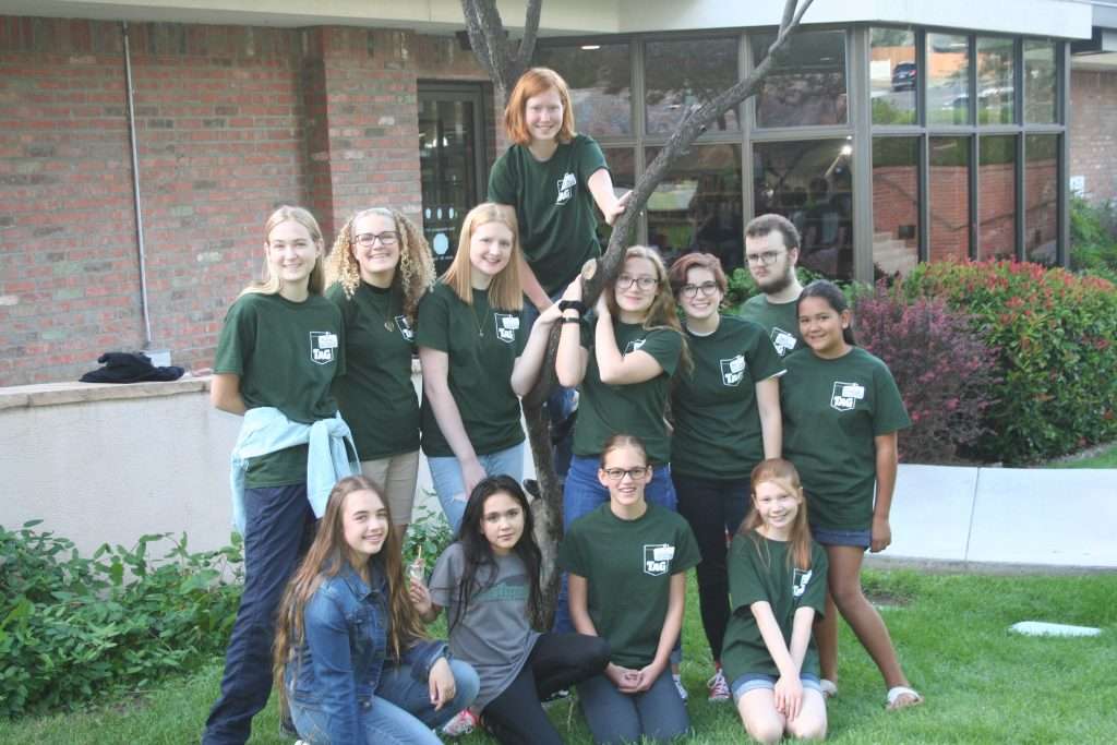 The twelve members of the library's 2019-2020 Teen Advisory Group